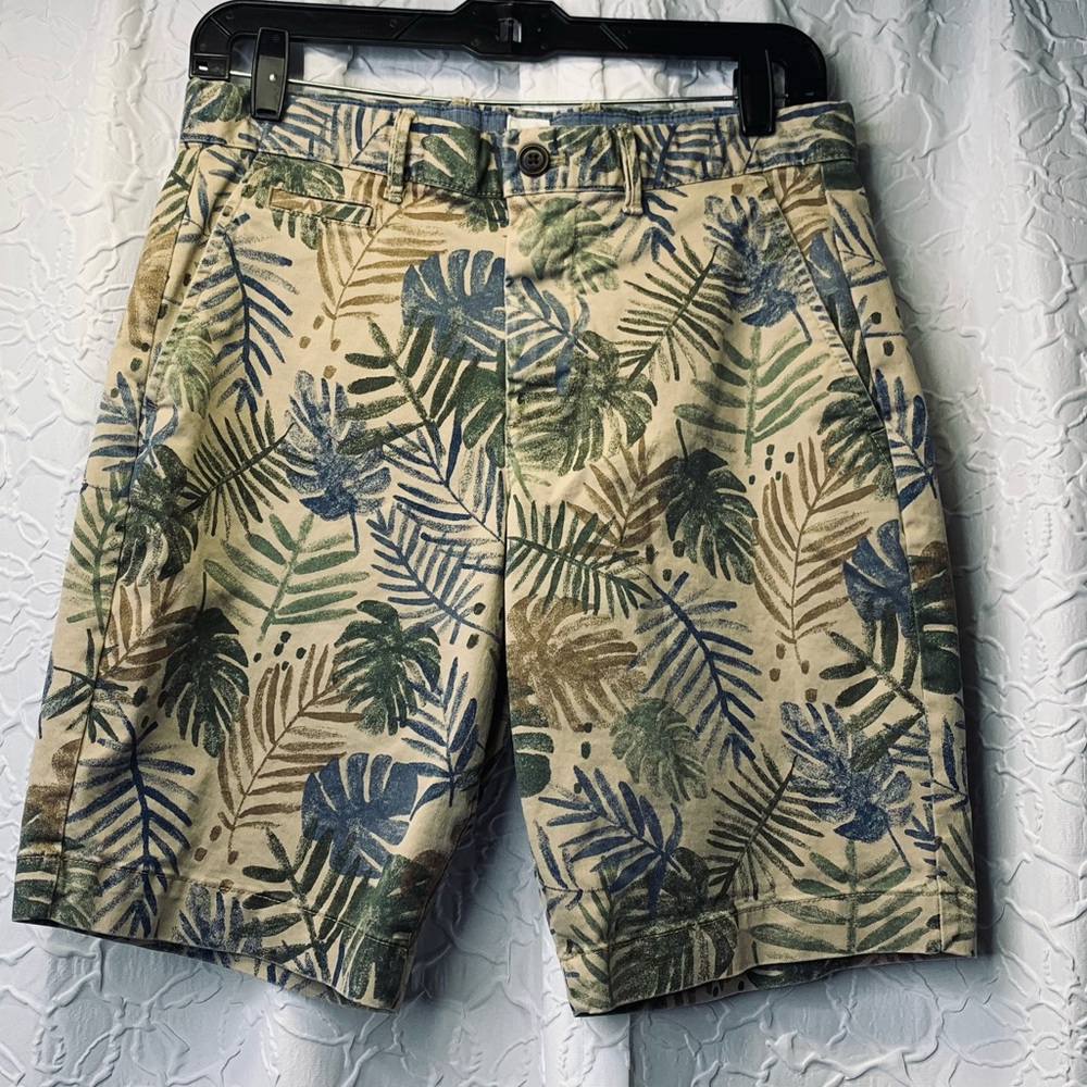 Gap Jean/Canvas Tropical Print Shorts Size 28 ✅
